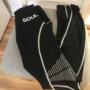 SoulCycle Lululemon Striped Leggings